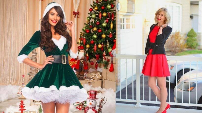 Blazer and fat skirt Christmas Outfit 2021