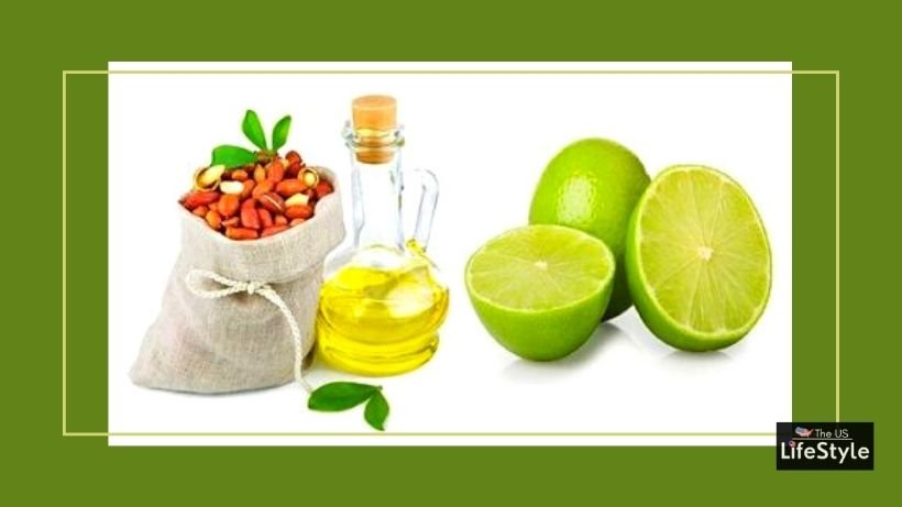 Groundnut oil and lime juice