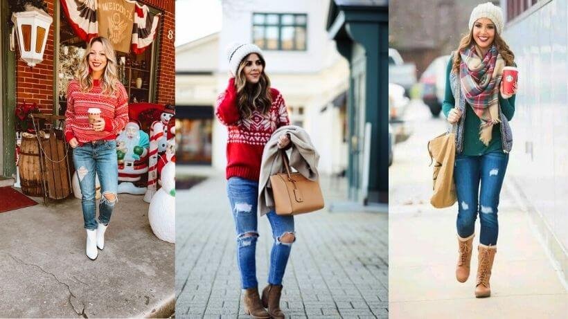 Sweaters and jeans Christmas Outfit